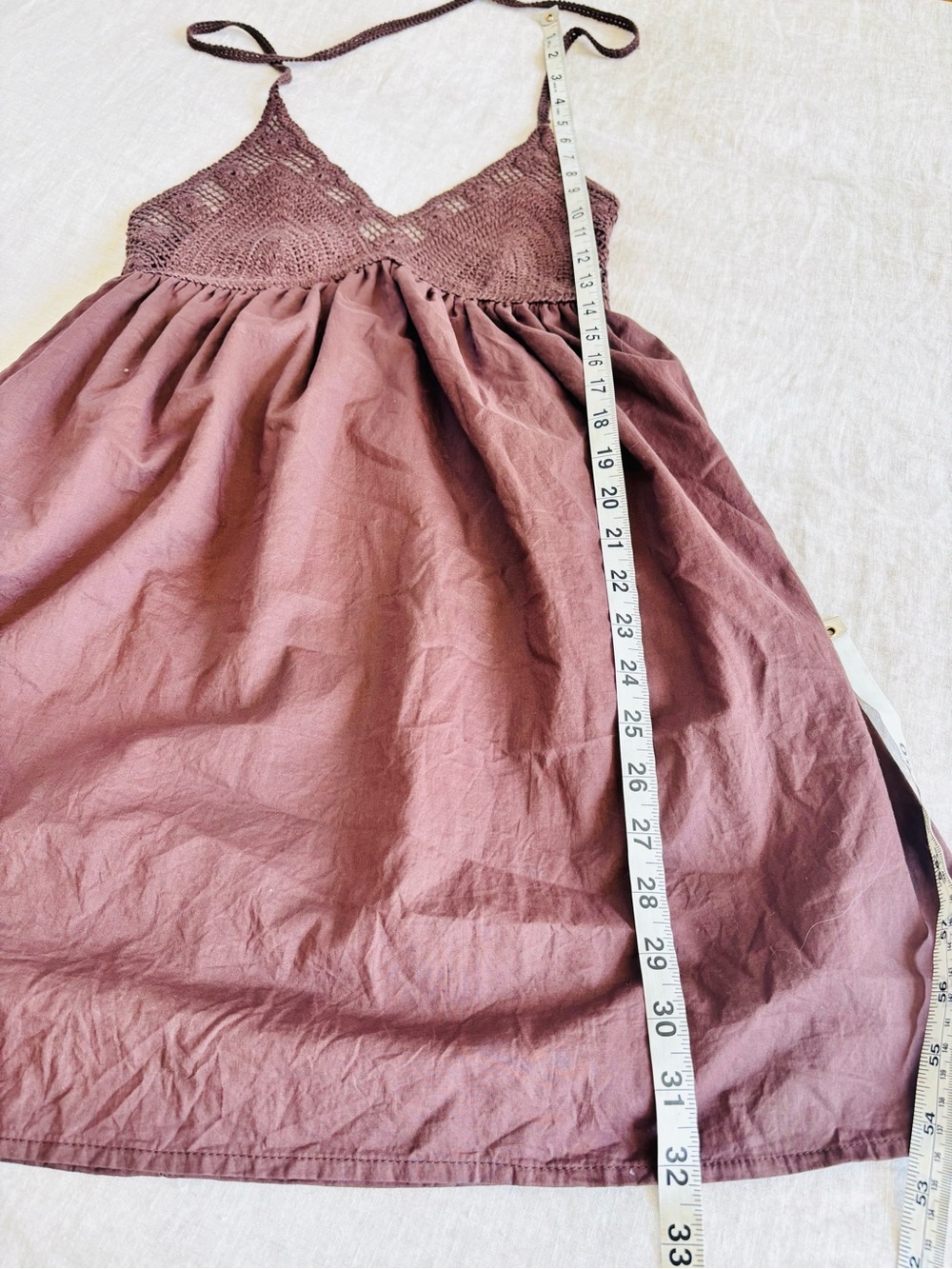 wild fable Brown Crochet-Top Mini Dress - Picture 10 of 10